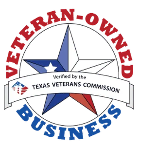 Texas veteran-owned business — company credential displayed on the original Ruiz website